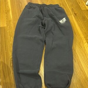 White fox dark grey sweatpants